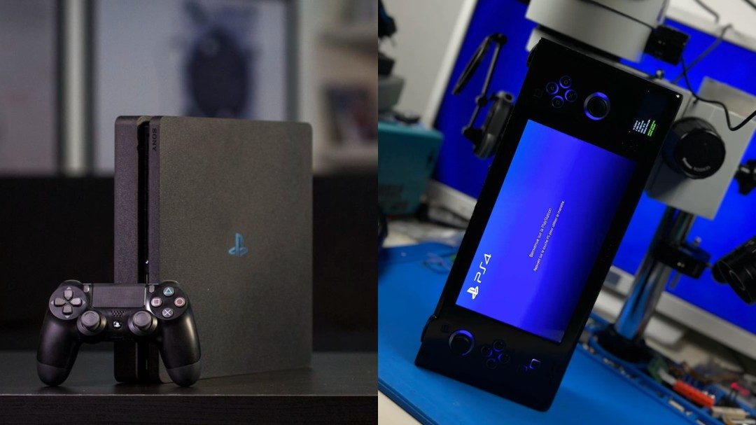 民间大神出手:PS4 Slim被改造成7英寸掌机