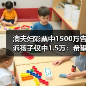 澳夫妇彩票中1500万告诉孩子仅中1.5万：希望他们明白必须努力奋斗（图2）