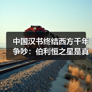 中国汉书终结西方千年争吵：伯利恒之星是真实存在（图4）