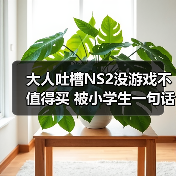 大人吐槽NS2没游戏不值得买 被小学生一句话秒杀