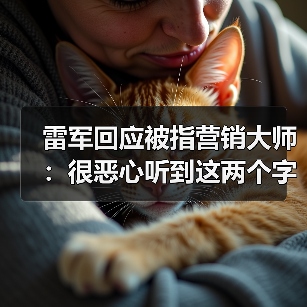 雷军回应被指营销大师:很恶心听到这两个字(图4) 雷军回应被指营销大师:很恶心听到这两个字(图4)