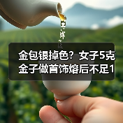 金包银掉色？女子5克金子做首饰熔后不足1克（图3）