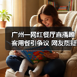 广州一网红餐厅直播顾客用餐引争议 网友质疑侵犯隐私（图2）
