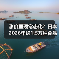 涨价呈现常态化？日本2026年约1.5万种食品涨价