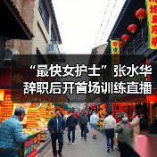 “最快女护士”张水华辞职后开首场训练直播 穿361°出镜（图1）