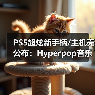 PS5超炫新手柄/主机壳公布：Hyperpop音乐主题渐变配色