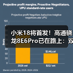 小米18将首发!高通骁龙8E6Pro已在路上:双剑齐发(图1) 小米18将首发!高通骁龙8E6Pro已在路上:双剑齐发(图1)