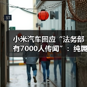 小米汽车回应“法务部有7000人传闻”:纯属谣言 更愿意把资源投入研发(图3) 小米汽车回应“法务部有7000人传闻”:纯属谣言 更愿意把资源投入研发(图3)