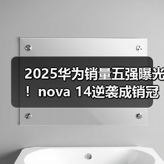 2025华为销量五强曝光！nova 14逆袭成销冠（图2）