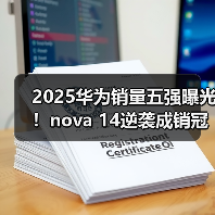 2025华为销量五强曝光！nova 14逆袭成销冠（图3）