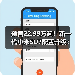 预售22.99万起！新一代小米SU7配置升级：性价比升还是降？（图4）
