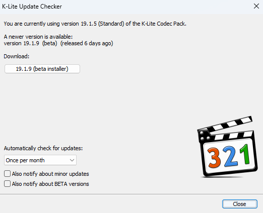 K-Lite Codec Pack