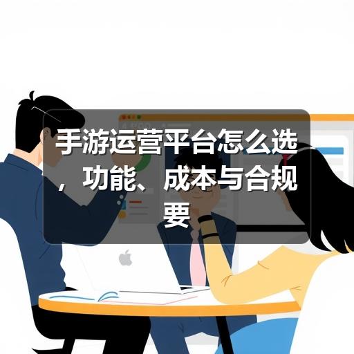 手游运营平台怎么选,功能、成本与合规要点一次看懂