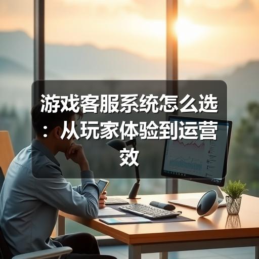 游戏客服系统怎么选：从玩家体验到运营效率的实用指南