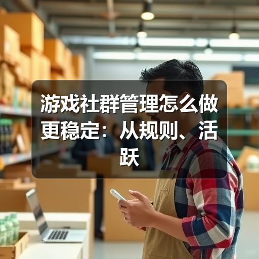 游戏社群管理怎么做更稳定：从规则、活跃到风险处理