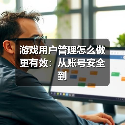 游戏用户管理怎么做更有效:从账号安全到活跃留存的实用思路